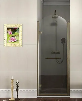 Immagine prodotto di Porta doccia ANTIQUE 800 mm, sinistra, vetro trasparente, bronzo