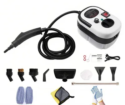 Image de Nettoyeur vapeur, haute température, multifonction, blanc