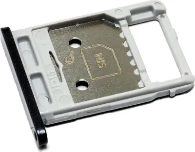 Produktbild von Simkartenhalter und micro-SD Speicherkartenfach passend für Samsung Galaxy Tab S7 FE, Originalersatz, Schwarz
