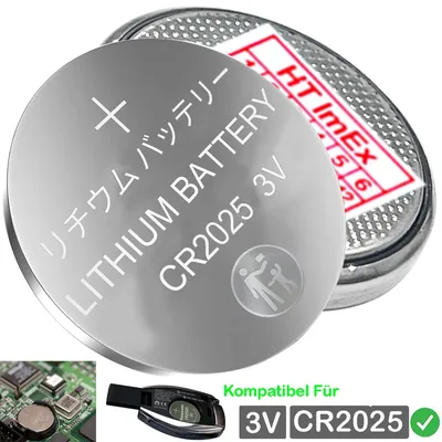 Produktbild von Lithium Power CR 2025 3V Batterie Knopfzelle CR2025 - CMOS Battery