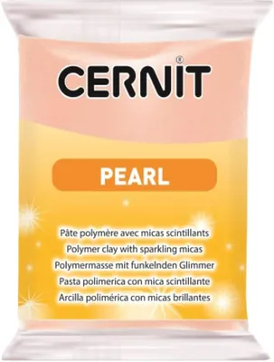 Produktbild von CERNIT CE0860056475C - Block Modelliermasse (Polymer) PEARL, ofenhärtend, sofort gebrauchsfähig, 56g, für DIY, Schmuck, Figuren, für Einsteiger und Hobbykünstler, Rosa, 1 Stück