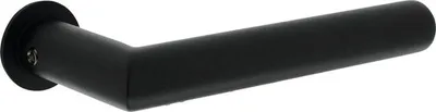 Produktbild von Türdrücker auf Rosette Intersteel Jura schwarz matt 2 Stück