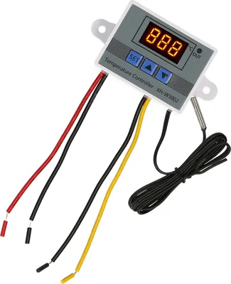 Zdjęcie produktu dla Elektroniczny regulator temperatury z wyświetlaczem LED Moduł termostatu Moduł kontroli temperatury Przełącznik z wodoodporną sondą NTC -50~110 �� do lodówki 110~220V 1500W