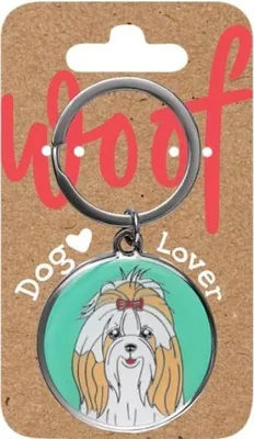 Obrázek produktu pro Přívěsek na klíče pro milovníky psů – shih-tzu – Be-Happy Gifts