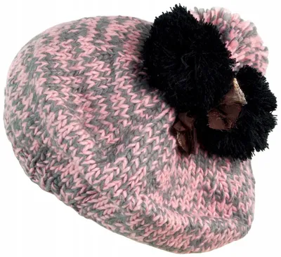 Produktbild von Szaleo Trzy Pompony Baskenmütze Winter Grau