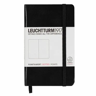 Produktbild von Notizbuch Pocket A6 dotted schwarz