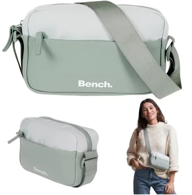 Produktbild von Umhängetasche klein Handtasche Damen Mädchen modisch modern Umhänger Tasche handbag small Schultergurt Bench 64224 5800 Salbei Green Grün + Etui
