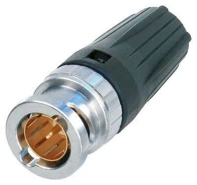 Produktbild von NEUTRIK® BNC HD-SDI Crimp-Kabelstecker, gerade, schwarz