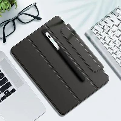 Obrázok produktu pre Silikónový držiak pre Pencil, kompatibilný s 2. generáciou, pripevňuje sa na Magic Keyboard a tablet, čierny