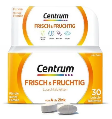 Immagine prodotto di Centrum pastiglie fresche e fruttate 30 Capsule