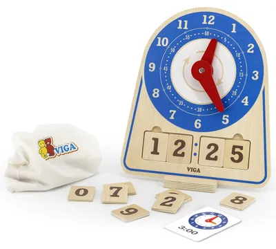 Produktbild von Viga Lernuhr, H: 28 cm, L: 26 cm, B: 13, 1 Stück