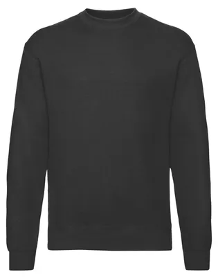 Obrázok produktu pre Fruit of the Loom – Pánska mikina „Classic“ s prišitými rukávmi FK2731 (3XL) (čierna)