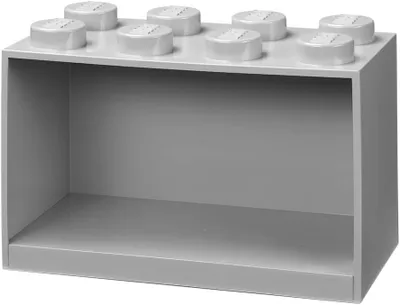 Obrázek produktu pro LEGO 41151740 LEGO BRICK SHELF 8 police na stavebnice, šířka: 318 mm, šedá barva