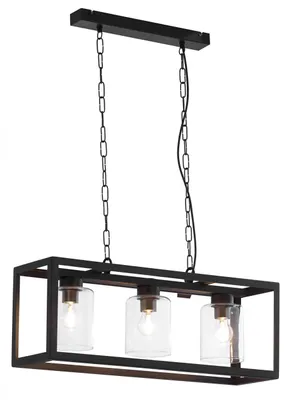 Obrázek produktu pro Závěsné svítidlo MACARI, černé, 3xE27x40W, kov, rozměry: 60x69x20,5 cm, IP20, Jupiter