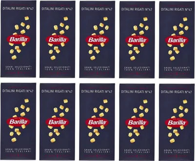 Produktbild von 10x Pasta Barilla Ditalini Rigati N° 47 kurze Pasta 500g pack 100% italienisch