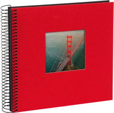 Produktbild von Goldbuch Spiralalbum Bella Vista rot 20x20 cm 40 schwarze Seiten