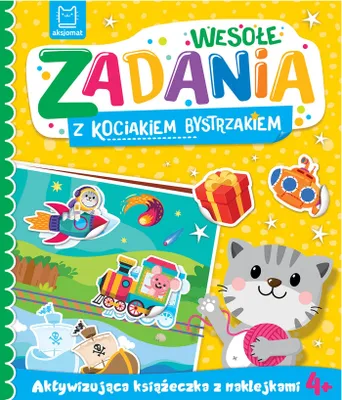 Produktbild von Wesołe zadania z kociakiem bystrzakiem. Książeczka z naklejkami 4+