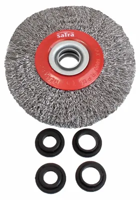 Obrázok produktu pre Drôtená kefa - kotúč, oceľová, 125mm