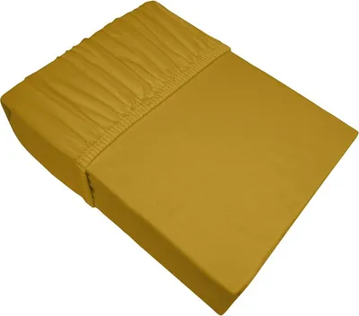 Obrázok produktu pre Vložené prestieradlo, s elastickým pásom, džersej, hrubé 180x200 Žltá