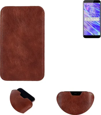 Produktbild von K-S-Trade Schutzhülle Handyhülle kompatibel mit HomTom S99i Handytasche Kunstleder Sleeve in braun