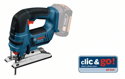 Produktbild von Bosch GST 18 V-LI B SOLO Profi-Akku-Stichsäge, 120 mm Schnitttiefe, variable Geschwindigkeit, Pendelhub, ohne Akku
