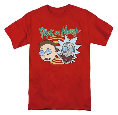 Immagine prodotto di Maglietta unisex "Blown Minds" di Rick and Morty, taglia XL, colore rosso, productTiles.product.images.aiGenerated