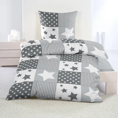 Produktbild von Warme Winter Microfaser Thermo Fleece Bettwäsche 135x200 155x220 Bettbezug Modern, Design - Motiv:Design 8, Maße:135 cm x 200 cm