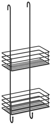Produktbild von Smedbo Duschkorb doppelt, Edelstahl Schwarz, Höhe 660 mm BB1210