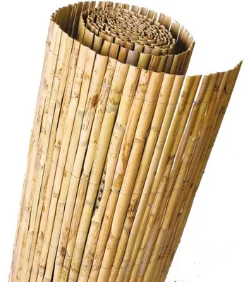 Immagine prodotto di Stuoia frangivista in canna naturale, 5 x 1,5 m, canna spaccata, recinzione naturale, frangivista, frangivento