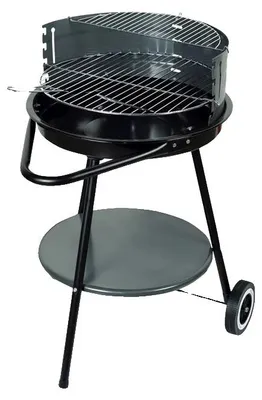 Zdjęcie produktu dla Grill węglowy, z regulowaną wysokością, łatwy w czyszczeniu, kolor czarny