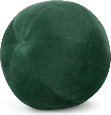 Image de Coussin boule décoratif - coussin câlin GAJANA vert Ø 24 cm Mybesthome