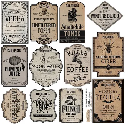 Image de AUTOCOLLANTS Décoratifs - ScrapLove - Étiquette vintage 4