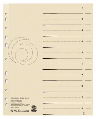 Produktbild von Herlitz 10840205, Beige, Karton, 100 Blätter, A4