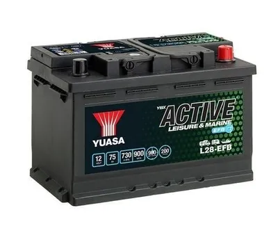 Produktbild von YUASA LEISURE Starterbatterie 12V 75Ah 730A/EN für Auto LKW Batterie