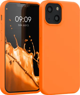 Produktbild von kwmobile Handyhülle für iPhone 13 mini Hülle, für iPhone 13 mini Case - Hülle Silikon - kabelloses Laden - Fruity Orange