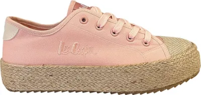 Produktbild von Lee Cooper Sneakers aus Textil mit klassischer Schnürung, Metal-Ösen und natürlicher Atmungsaktivität