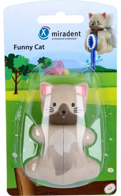 Imagen del producto de Miradent, juguete para gatos con forma de gato divertido, 1 unidad
