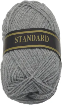 Zdjęcie produktu dla Przędza STANDARD – 50 g / 150 m – szara
