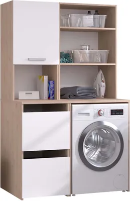 Produktbild von Hauswirtschaftsraum Laundry - Weiß / Eiche