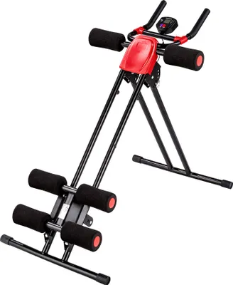 Obrázok produktu pre Ab trainer s tréningovým počítačom - čierny/červený