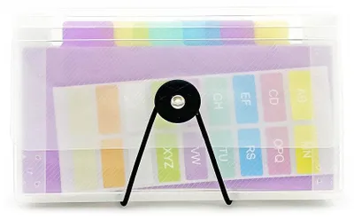 Zdjęcie produktu dla Teczka harmonijkowa z gumką PP przezroczysta