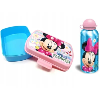 Produktbild von Brotzeit-Set - Brotdose & Flasche 400ml Minnie