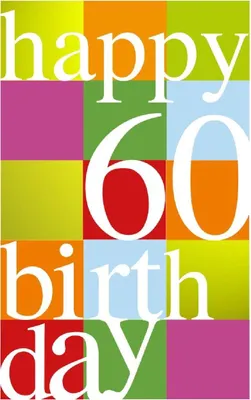 Produktbild von Artebene Glückwunschkarte zum 60. Geburtstag Weiß Einheitsgröße