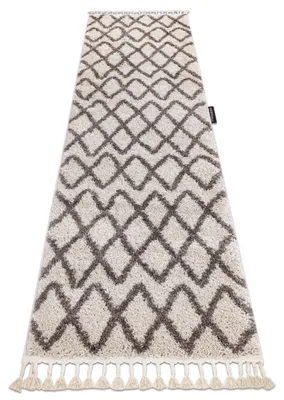 Imagen del producto de Alfombra, alfombra de pasillo BERBER BENI crema – para la cocina, entrada, pasillo beige 70x200 cm