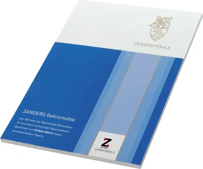 Image de Zanders 43503 Bloc de papier à lettres Gohrsmühle Bankpost A4