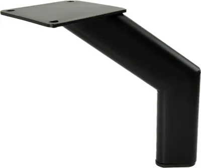 Image de Pied de meuble Loft Noir Mat 15 cm - Support de meuble minimaliste en métal pour canapés et canapés d'angle, idéal pour les intérieurs modernes