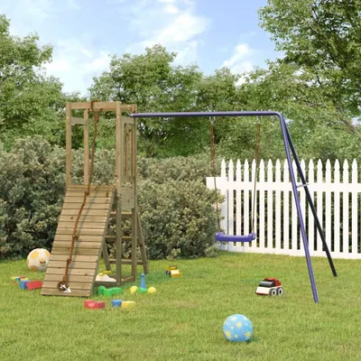 Produktbild von 2024 Moderne Schaukeln Spielturm Imprägniertes Kiefernholz 959048