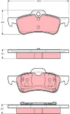 Produktbild von TRW Bremsbeläge Satz Hinten für MINI Schrägheck (R50, R53) GDB1477