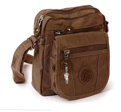 Produktbild von Bag Street Nylon Tasche Damenhandtasche Herren braun OTJ215N