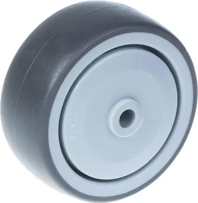 Obrázok produktu pre 80 mm koleso so sivou TPR-gumou na polypropylénovom strede